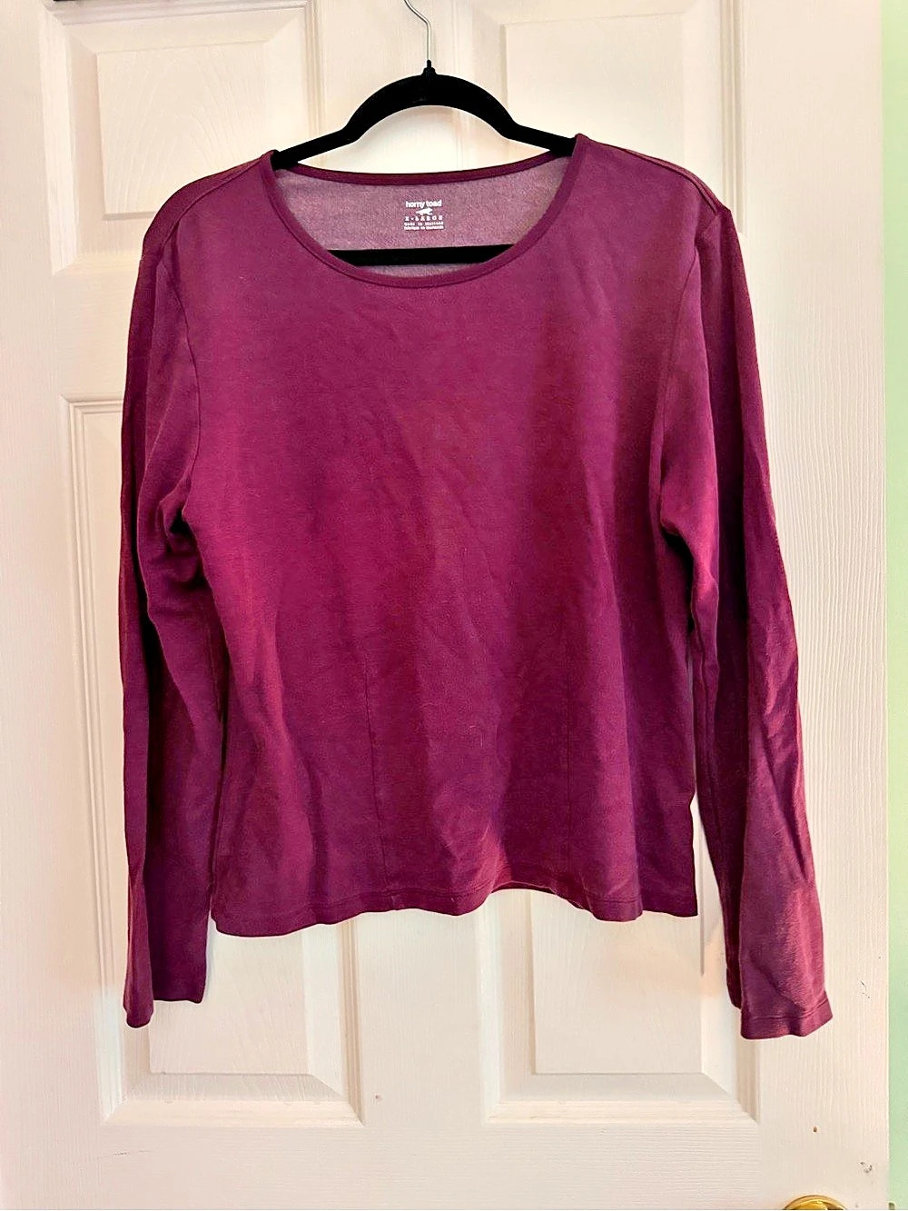 Vintage Horny Toad Long Sleeve Top in Purple Size XL